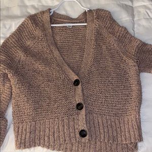 Light Pink Cropped Sweater